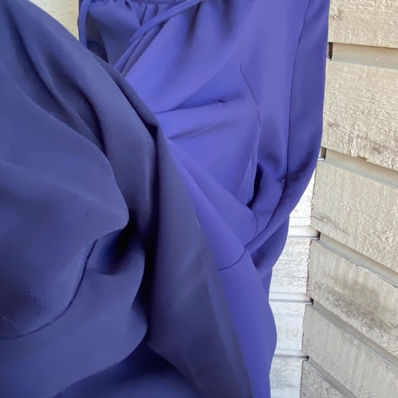 SOLD aritzia | sabine dress | muted royal blue | size small - Picture 5 of 11